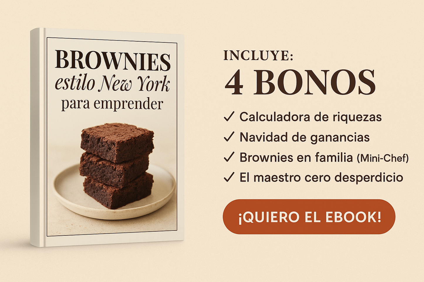 BROWNIES DE GANANCIAS ✔ Hornea, vende y gana.